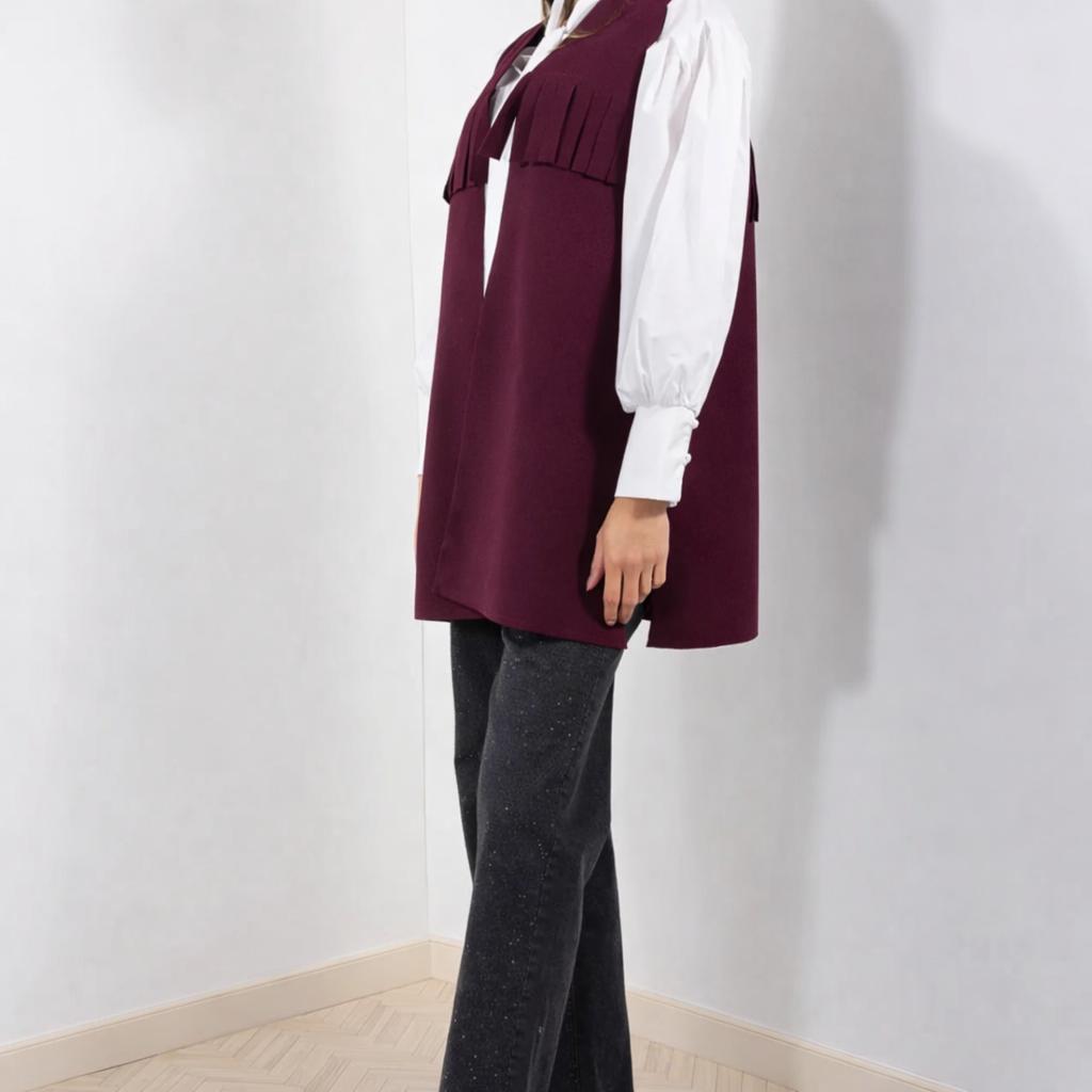 Gilet panno frange Mark