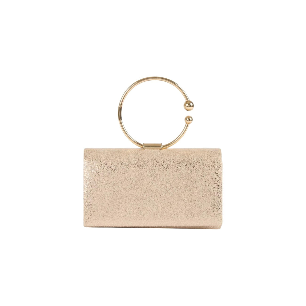 Clutch dorata con manico rigido