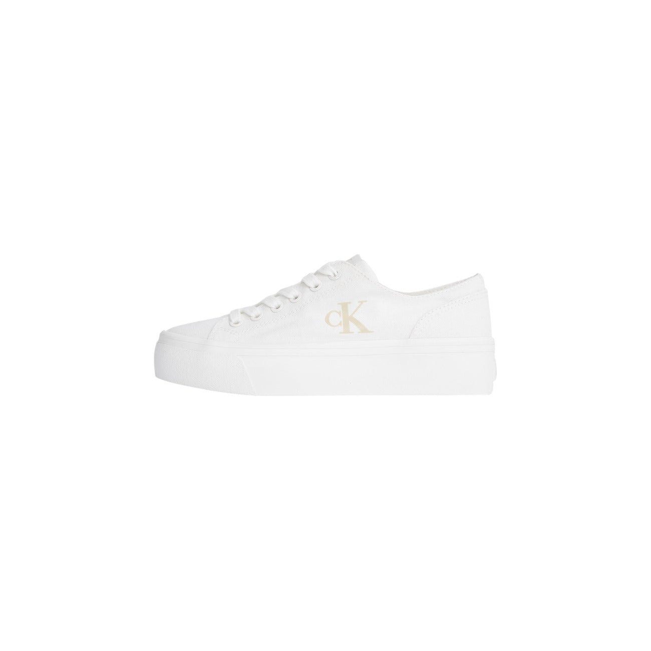 Sneakers CK logo beige