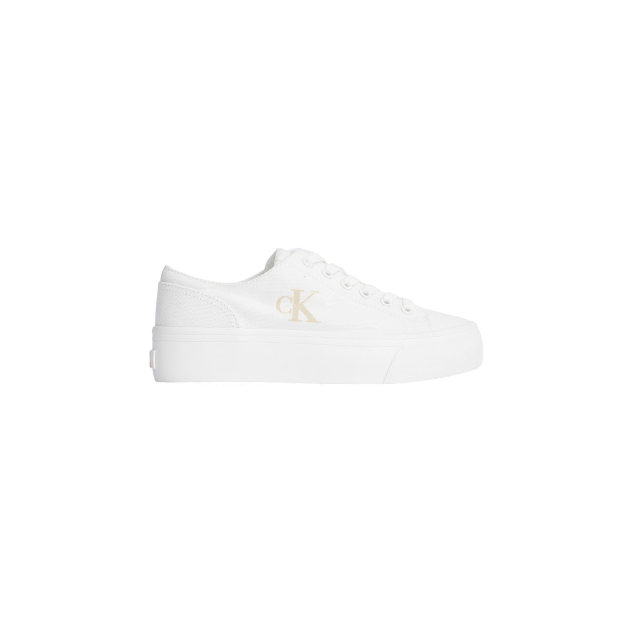 Sneakers CK logo beige