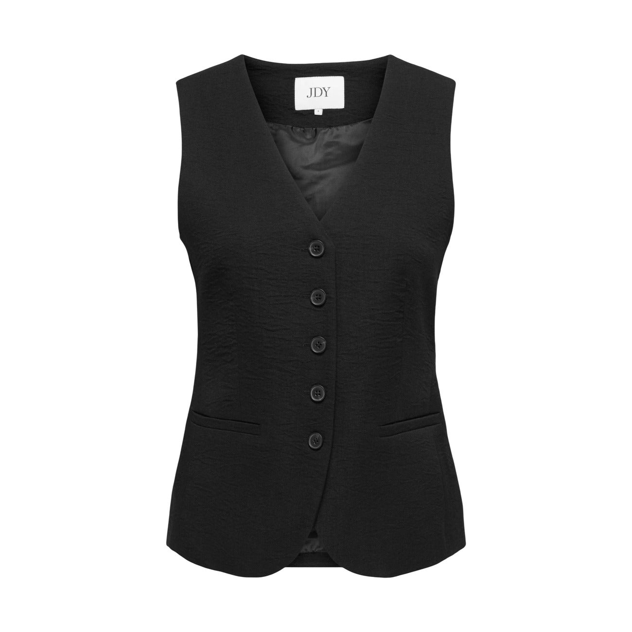 Gilet sartoriale nero con bottoni