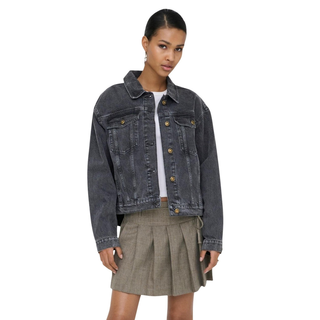 Giacca denim grey